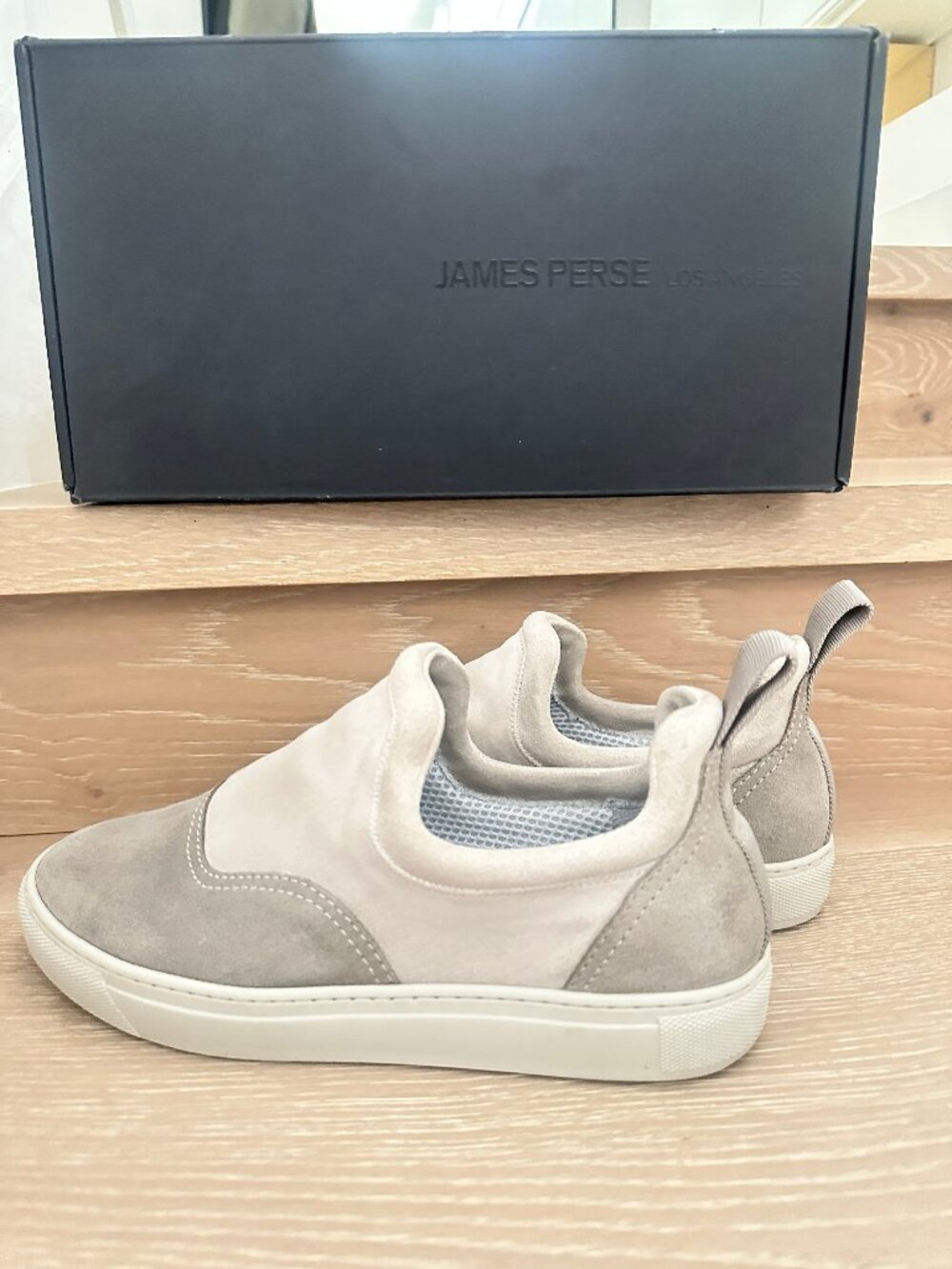 James Perse - Skate Zuma, Suede, Slip-on Sneakers, Made in Italy, Men’s 8 w/ Box